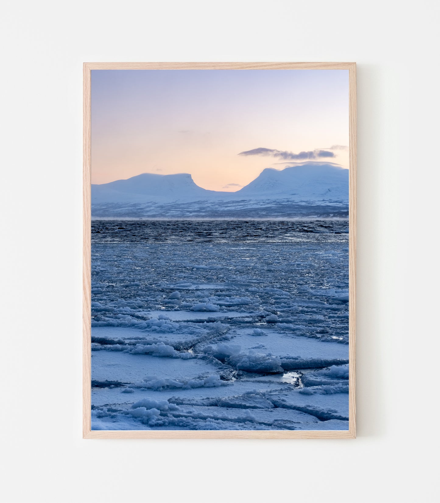 Isskärvor Torneträsk - Tjuonavagge - Lapporten. Art print.