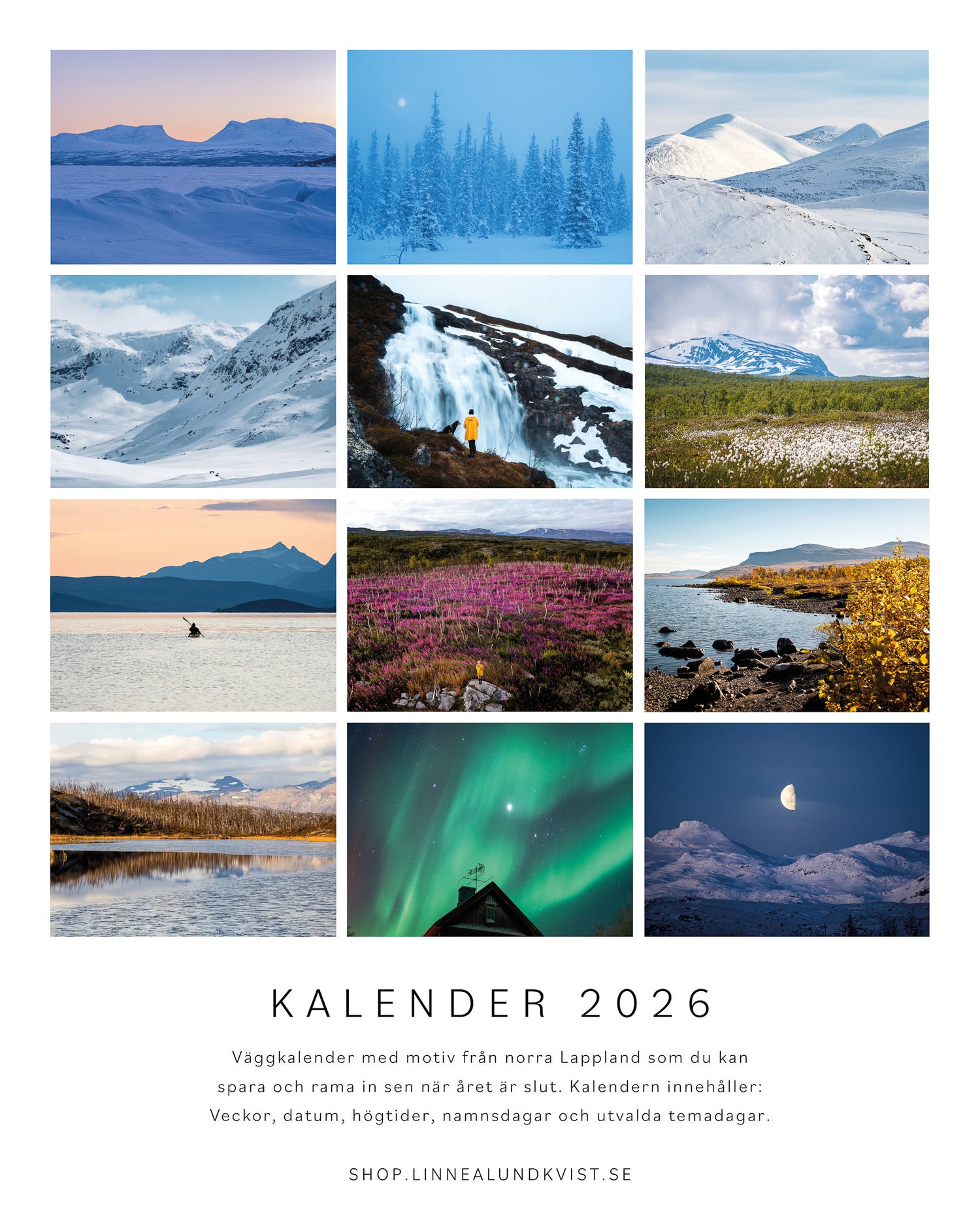 Kalender 2026 av fotograf Linnea Lundkvist_infosida