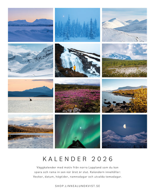 Kalender 2026 av fotograf Linnea Lundkvist_infosida