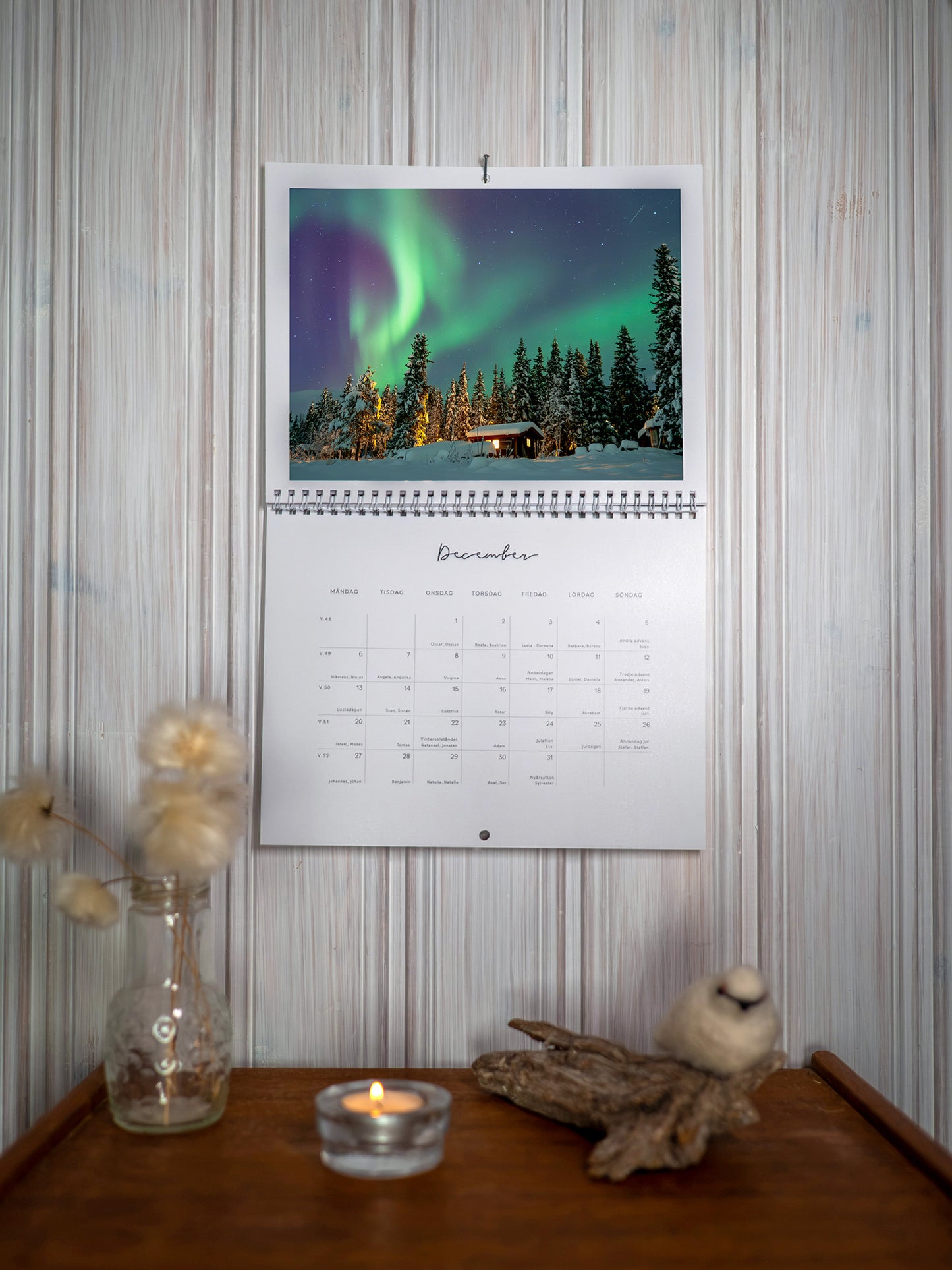 Kalender 2027 december mockup fotograf Linnea Lundkvist